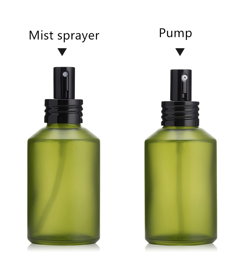 Wholesale Luxury 30ml 60ml 100ml 4oz Frosted green Perfume Glass Bottle Turkey with Spray