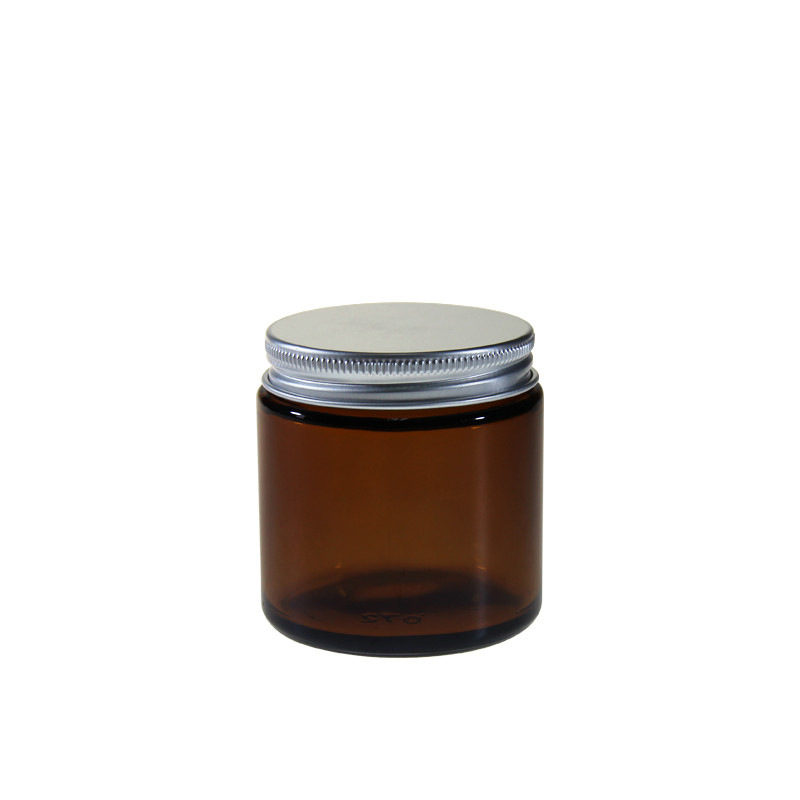 Wholesale Luxury 8oz Amber Glass Soy Wax Candle Jar Scented Candle containers