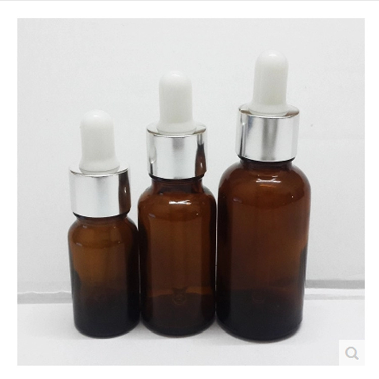 Wholesale Luxury Amber Glass Bottle Dropper Bottle With Dropper And Box 30 Ml 60ML 125ML