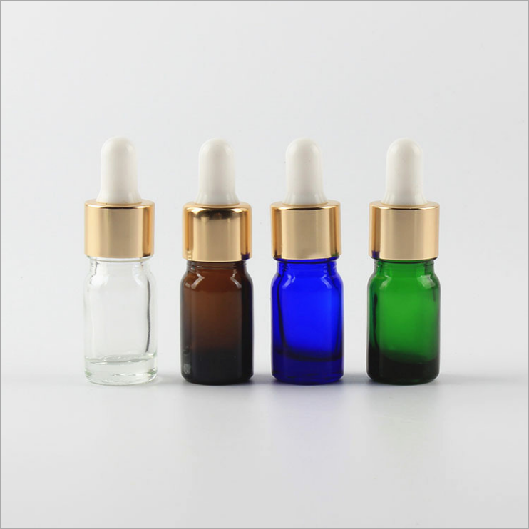 Wholesale Luxury Amber Glass Bottle Dropper Bottle With Dropper And Box 30 Ml 60ML 125ML