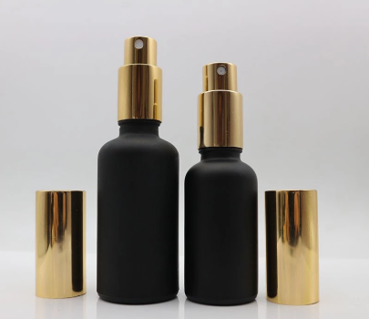 Wholesale Luxury Black Frosted Empty Spray Bottle Perfume Spray Bottle 10ml 15ml 20ml 30ml 50ml 100ml