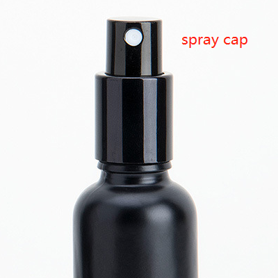 Wholesale Luxury Black Frosted Empty Spray Bottle Perfume Spray Bottle 10ml 15ml 20ml 30ml 50ml 100ml
