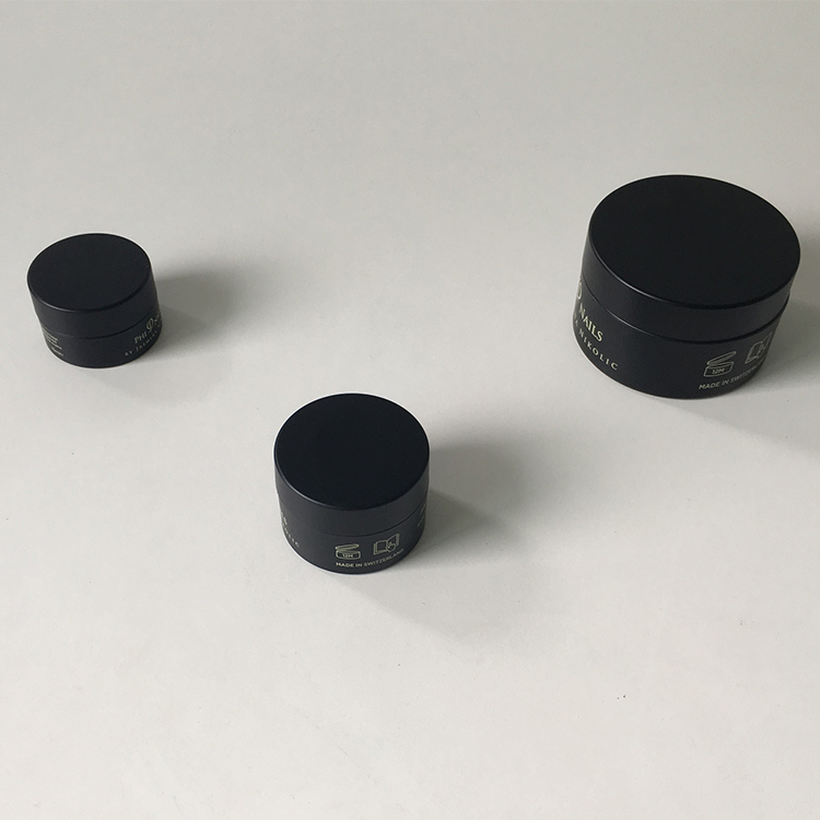 Wholesale Luxury Containers 4oz 100ml Matte Black Round PETG Thick walled Cosmetic Plastic Jar For Cream And Powder