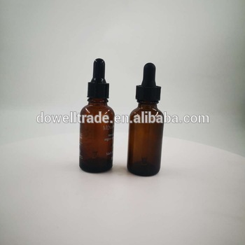 Wholesale Luxury Cosmetic Oil Glass Syrup Bottle Amber Bottle Dropper With Dropper