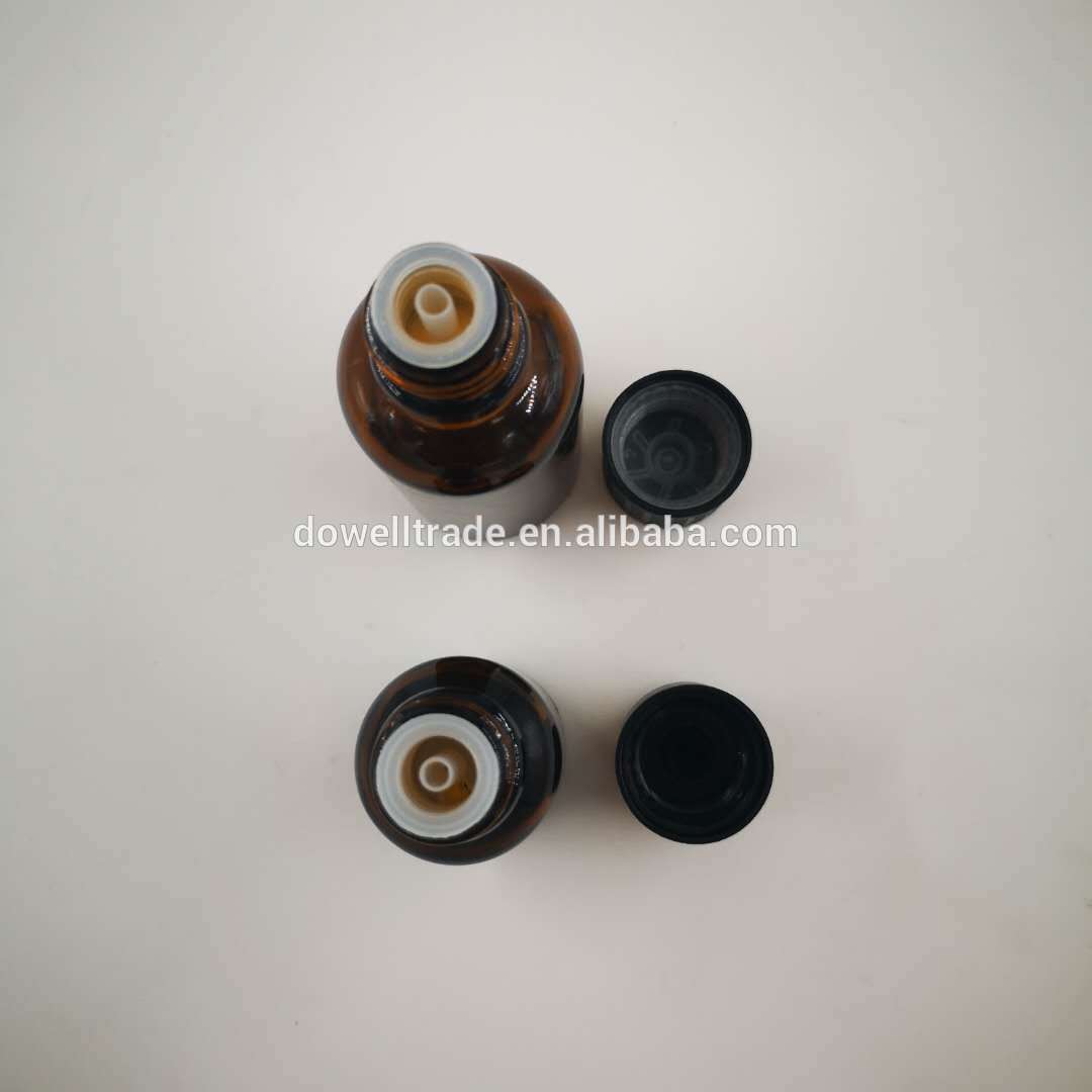 Wholesale Luxury Cosmetic Oil Glass Syrup Bottle Amber Bottle Dropper With Dropper
