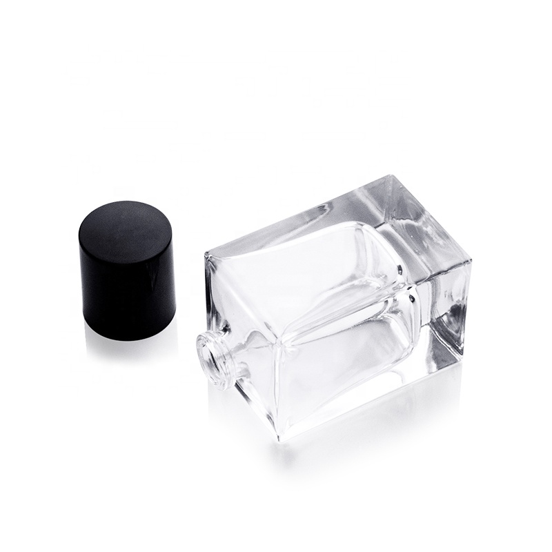 Wholesale Luxury Custom Empty 30ml 50ml 100ml Wooden Cap Glass Spray Perfume bottles with paper box