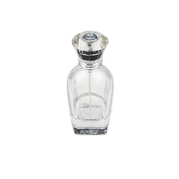 Wholesale Luxury Diamond Shape Glass Fragrance Spray Bottle Perfume Bottles 50ml