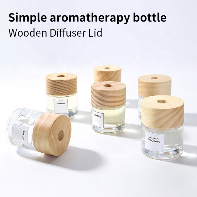 Wholesale Luxury Diffuser Cap Cover Container Supplies Empty Glass Reed Diffuser Bottles