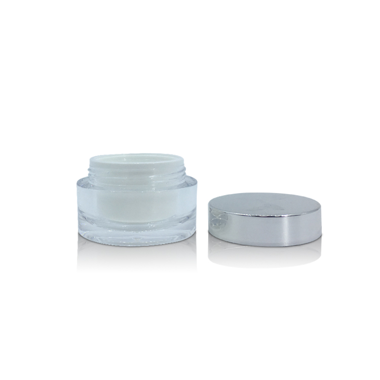 Wholesale Luxury Double Layer Facial Cream Serum Moisturizer Cream Packaging Cosmetic Jar 50g