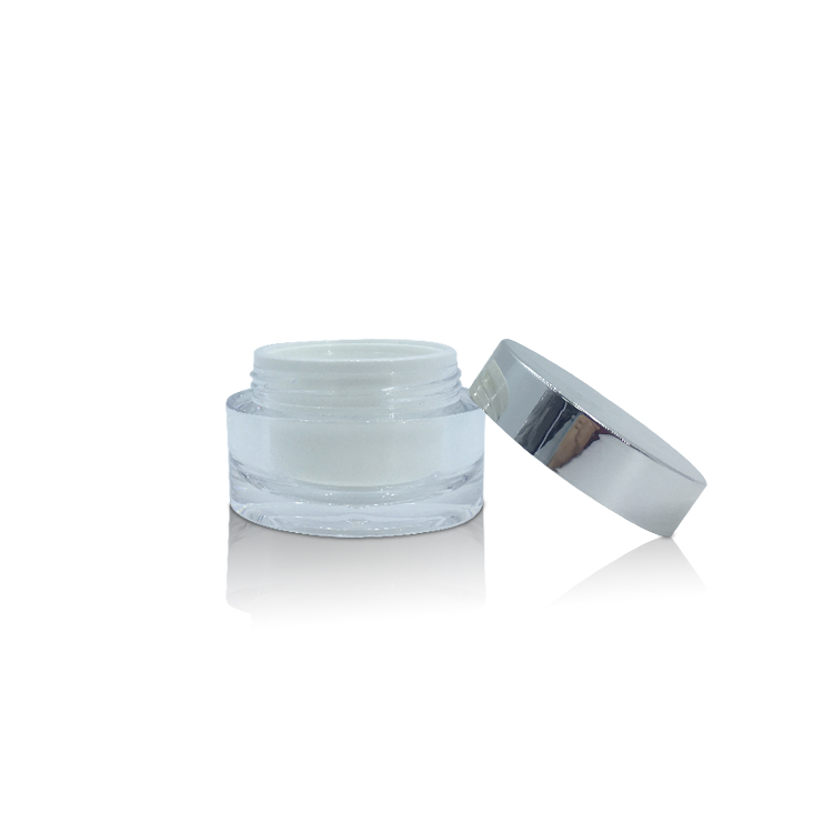 Wholesale Luxury Double Layer Facial Cream Serum Moisturizer Cream Packaging Cosmetic Jar 50g