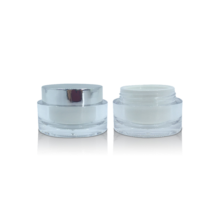 Wholesale Luxury Double Layer Facial Cream Serum Moisturizer Cream Packaging Cosmetic Jar 50g