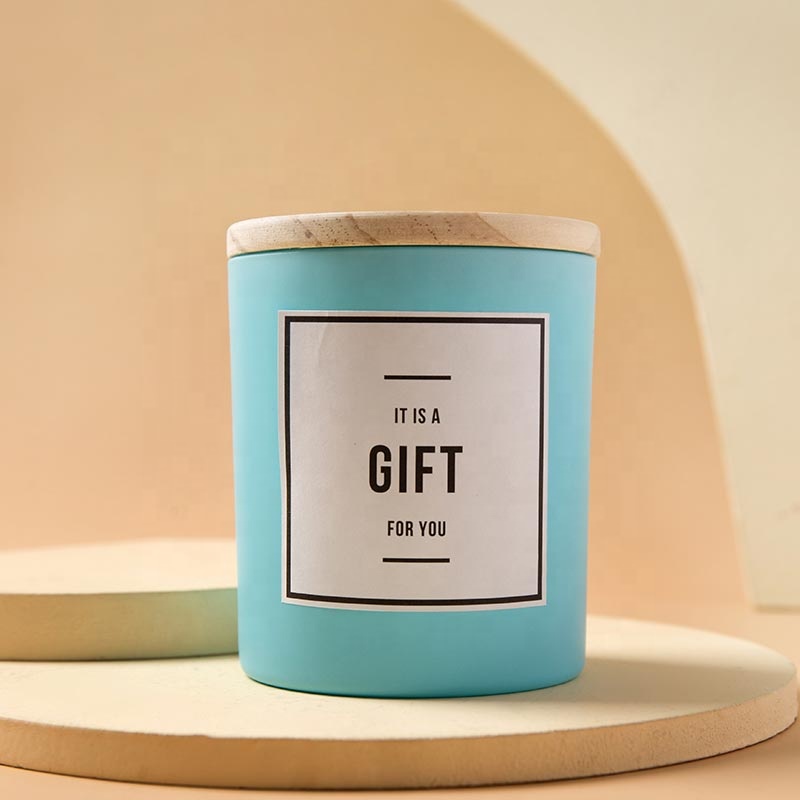 Wholesale Luxury Empty Customized Matte Black Glass Candle Jars for Candle Making
