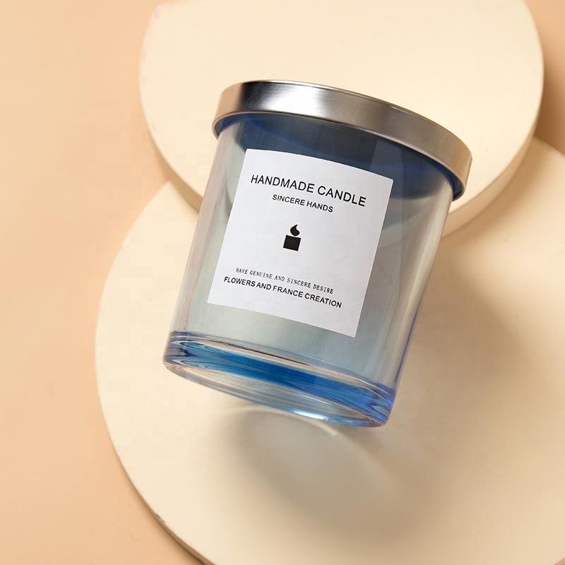 Wholesale Luxury Empty Customized Matte Black Glass Candle Jars for Candle Making