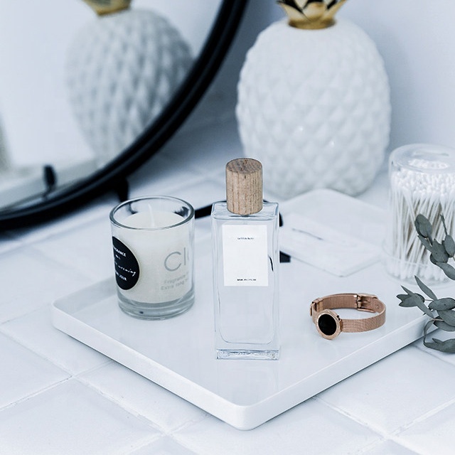 Wholesale Luxury Refillable Custom Empty Crystal 30ml 50ml 100ml Wooden Cap Glass Spray Perfume Bottles