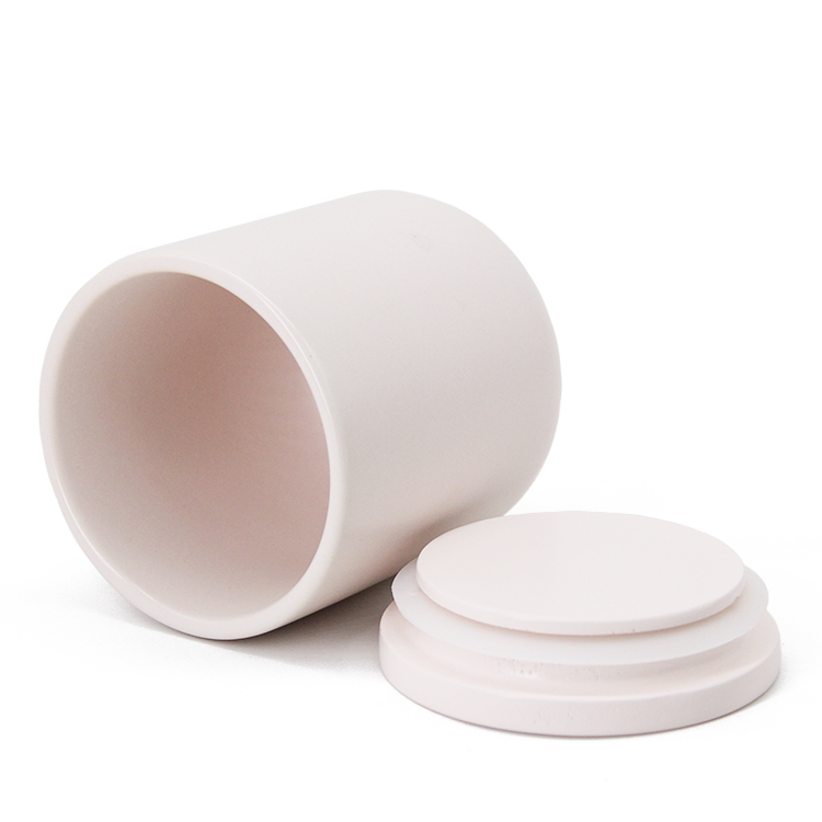 Wholesale Luxury Round Vintage Container Brown Amber Glass Empty Candle Jars With Metal Lid