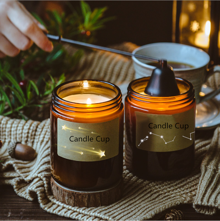 Wholesale Luxury Unique Empty Round Decoration Glass Candle Container Custom Candle Jars In Bulk