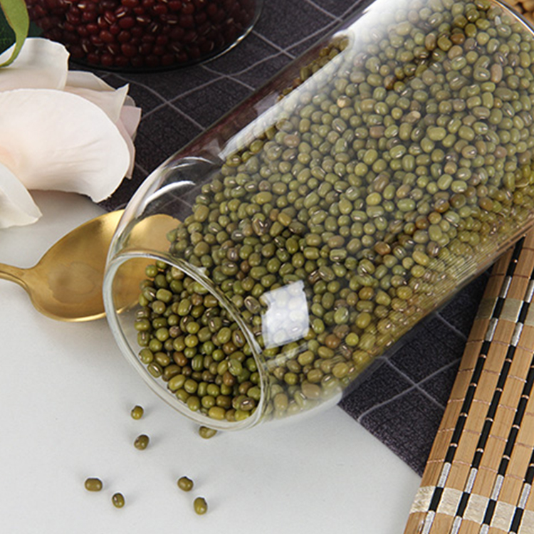 Wholesale Manufacture High Borosilicate Home Kitchen Food Storage Straight Shaped Glass Jar With Cork Lid