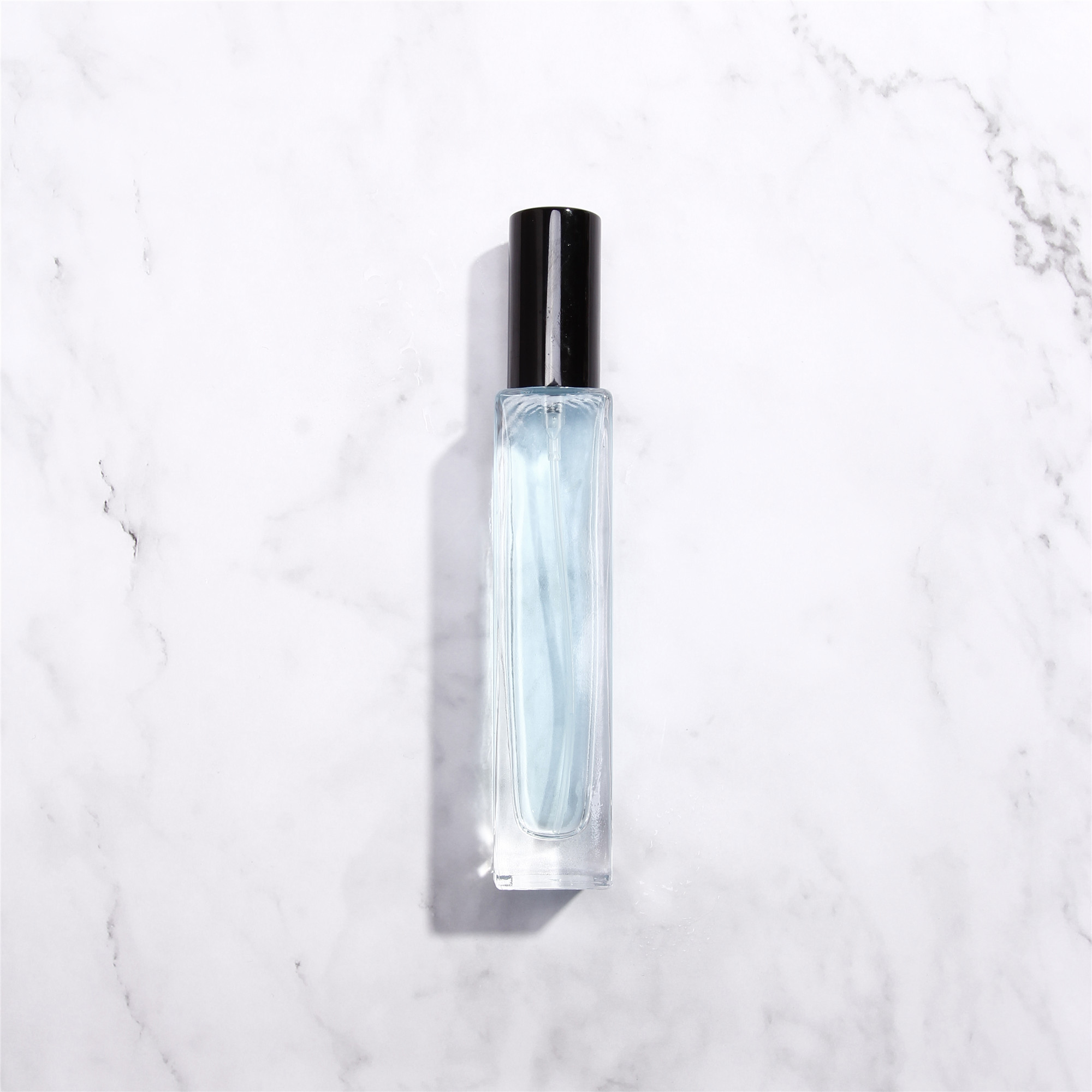 Wholesale Manufacturer 30ml 50ml 100ml Empty Clear Square refillable Glass Spray Perfume Bottle