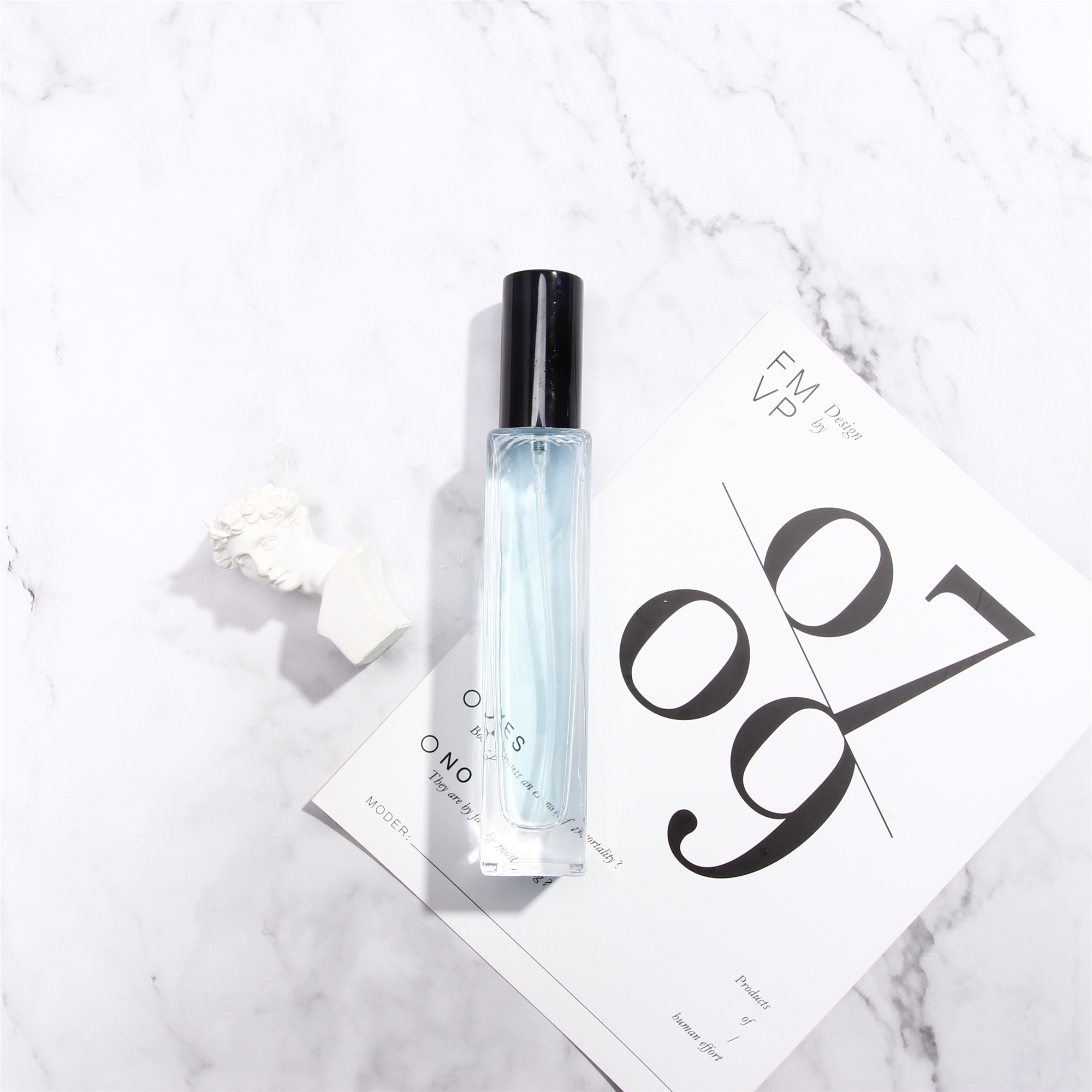Wholesale Manufacturer 30ml 50ml 100ml Empty Clear Square refillable Glass Spray Perfume Bottle