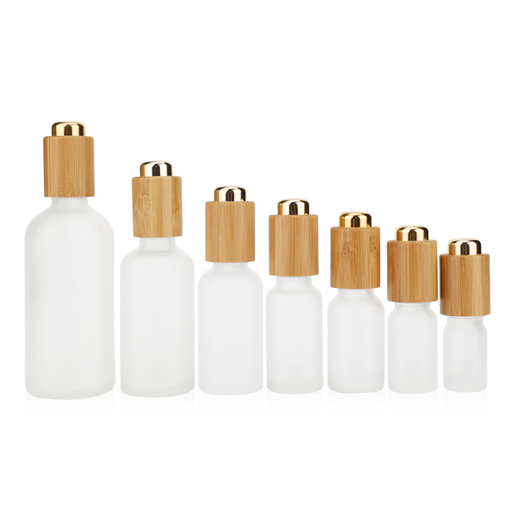 Wholesale Matte 10ml 20ml 30ml cosmetic packaging serum essential oil bottle with screw squeeze dropper