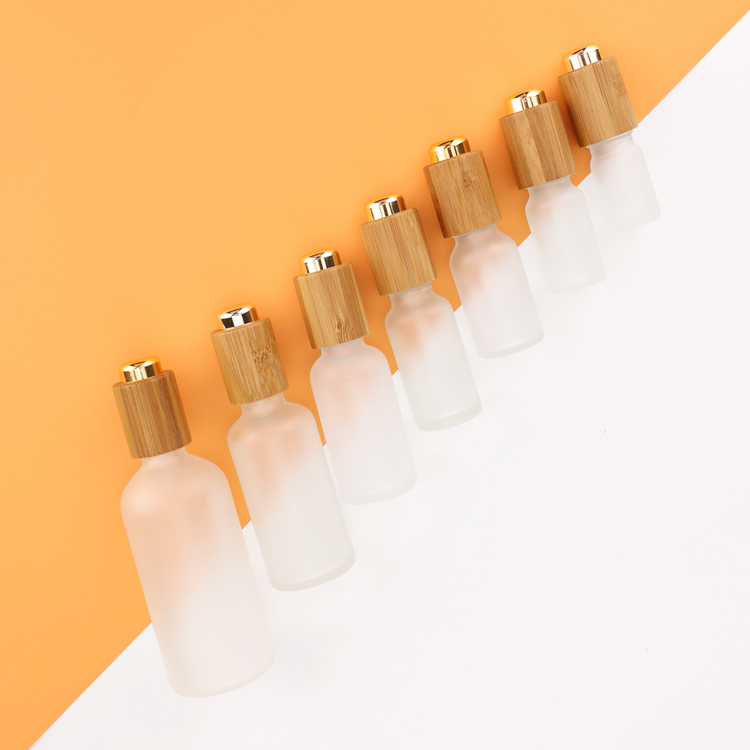 Wholesale Matte 10ml 20ml 30ml cosmetic packaging serum essential oil bottle with screw squeeze dropper