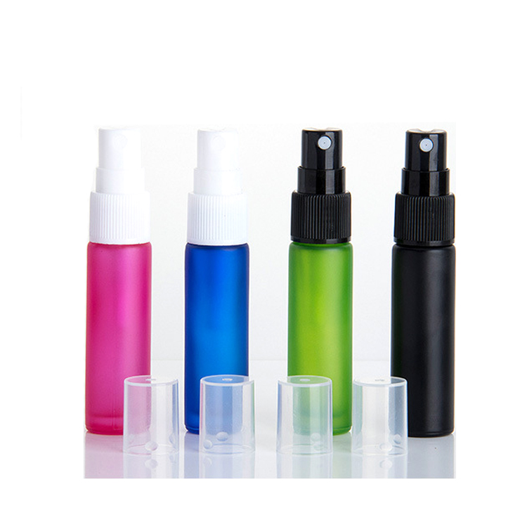 Wholesale Mens perfume pump sprayer nozzle body Spray Glass Black bottle 10ml 5ml