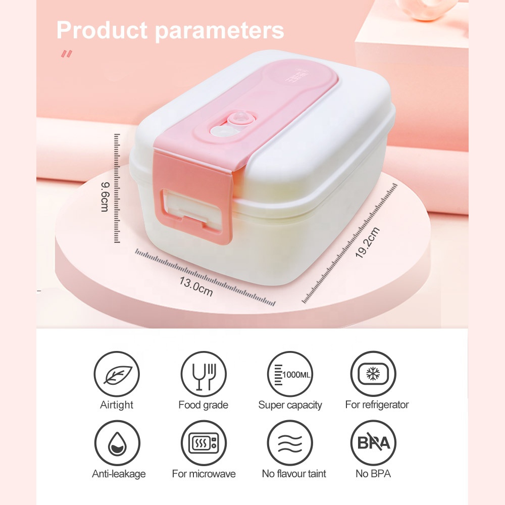 Wholesale Microwave Oven Used Rectangle Lunch Bento Boxes Vacuum Food Storage Container