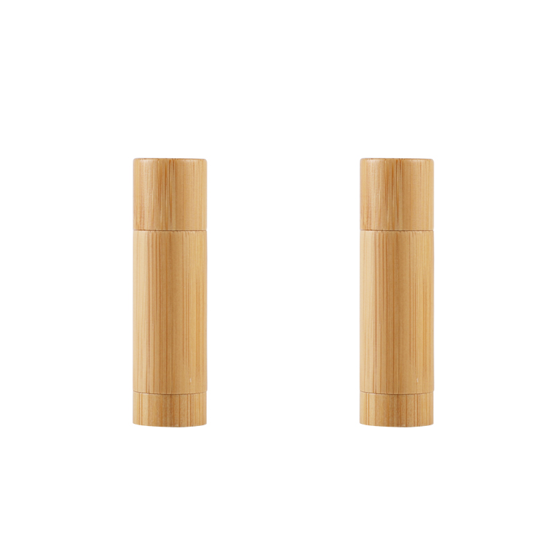 Wholesale Mini Bamboo lip gloss Tube 5g for Cosmetic Makeup Lipstick Packaging Container
