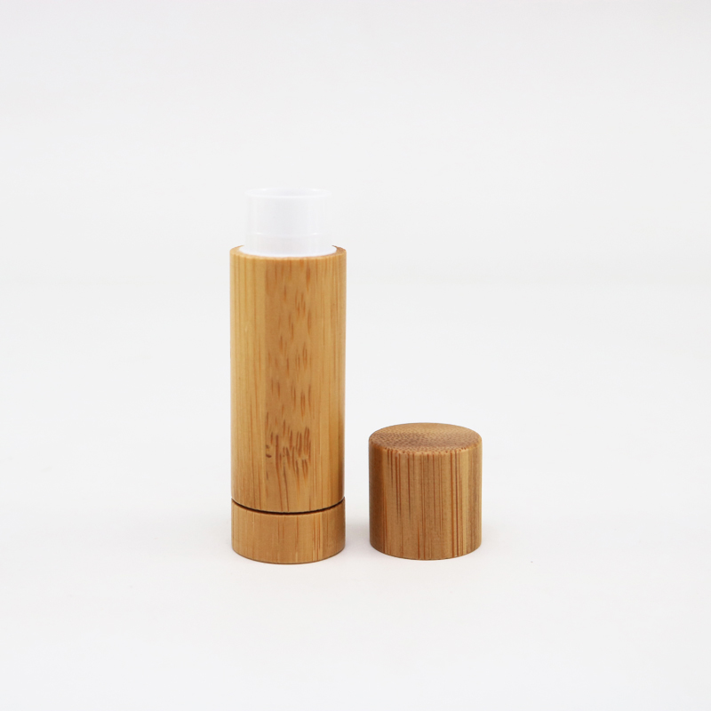 Wholesale Mini Bamboo lip gloss Tube 5g for Cosmetic Makeup Lipstick Packaging Container