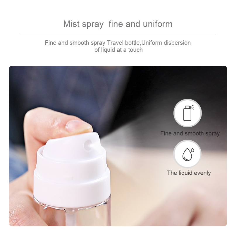 Wholesale Mini Eco Friendly Round Custom Empty 50Ml Hand Sanitizer Spray Plastic Bottles Pump Bottle Sprayers