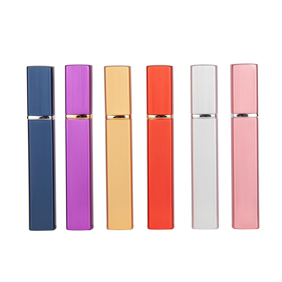 Wholesale Mini Luxury Glass Refillable Vertical Wire Plastic Aluminum 2oz 6Ml 10Ml 30 Ml 50Ml Perfume Square Spray Bottle