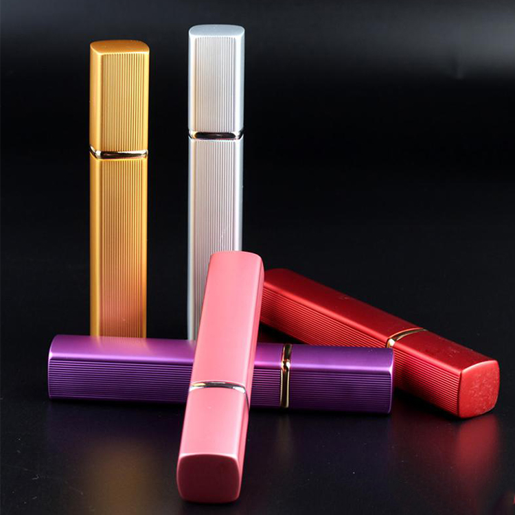 Wholesale Mini Luxury Glass Refillable Vertical Wire Plastic Aluminum 2oz 6Ml 10Ml 30 Ml 50Ml Perfume Square Spray Bottle