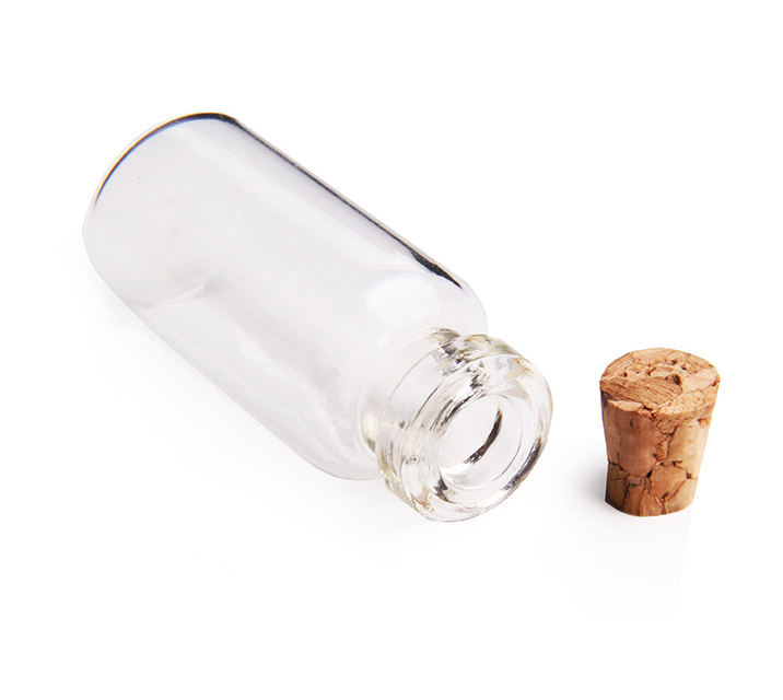 Wholesale Mini Small Glass Vial Container Bottle with Cork Stoppers