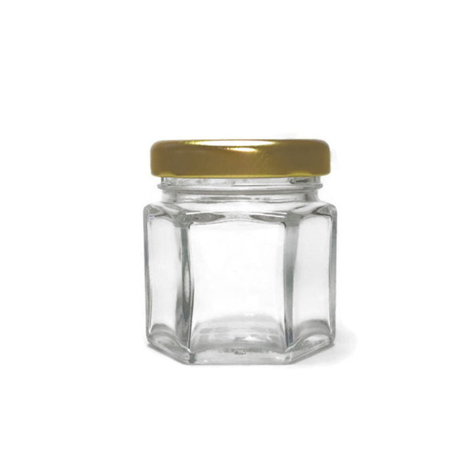 Wholesale Mini Square Glass Jar And Bottle Honey With Lids