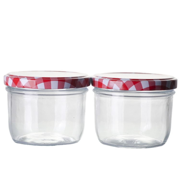 Wholesale Mini Square Glass Jar And Bottle Honey With Lids
