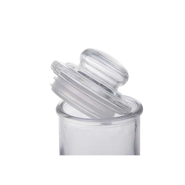 Wholesale Mini Turkish Tea Clear Glass Candy Candle Jar With Lid
