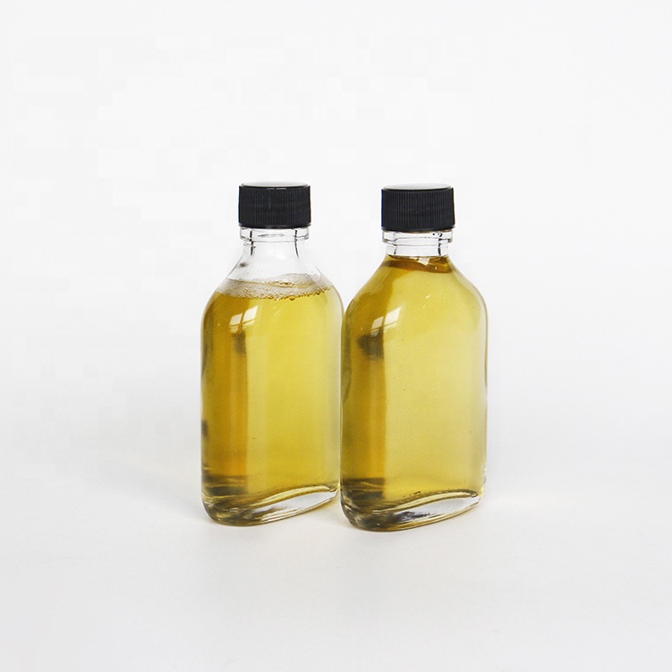 Wholesale Miniature 100ml Flat Flask Glass Liqueur Wine Bottle For Whisky Rum Gin