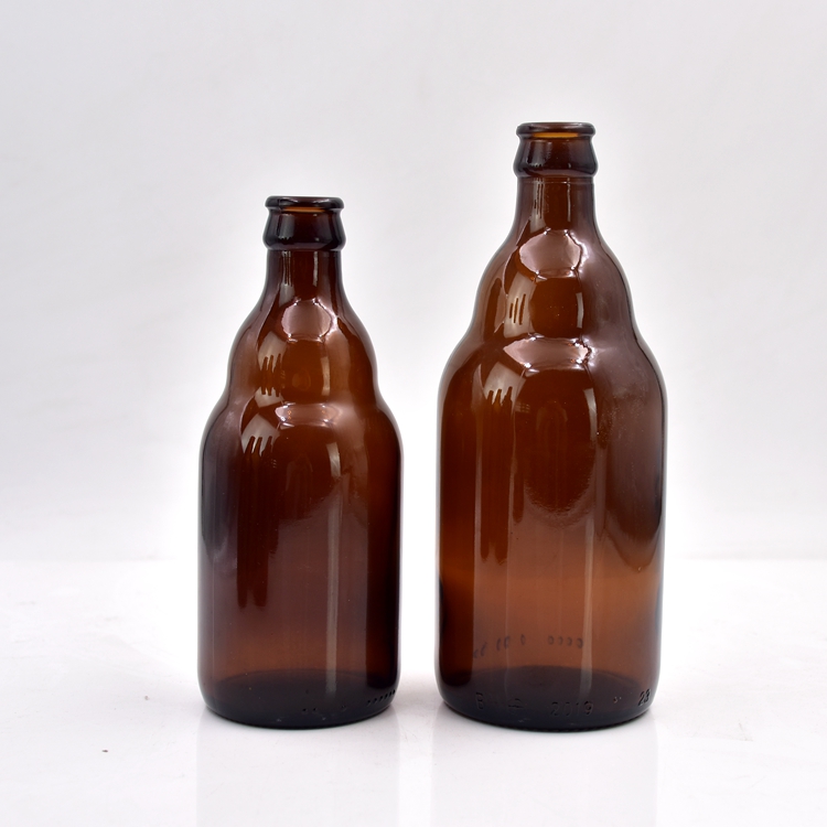Wholesale Most popular clear drink 250ml 330ml transparent glass beer bottle