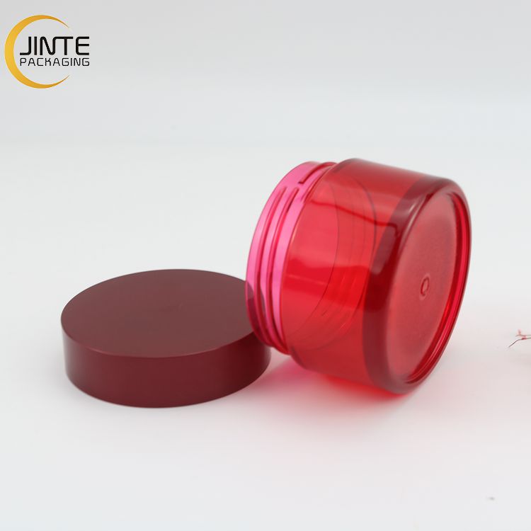 Wholesale New Red Color 3oz 4oz PETG Plastic Cosmetics Container for Luxury Skin care products