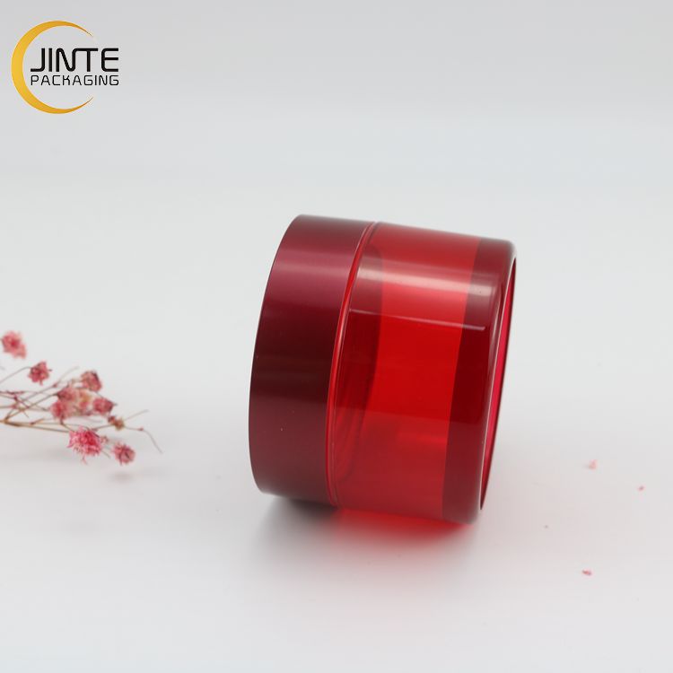 Wholesale New Red Color 3oz 4oz PETG Plastic Cosmetics Container for Luxury Skin care products