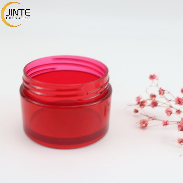 Wholesale New Red Color 3oz 4oz PETG Plastic Cosmetics Container for Luxury Skin care products