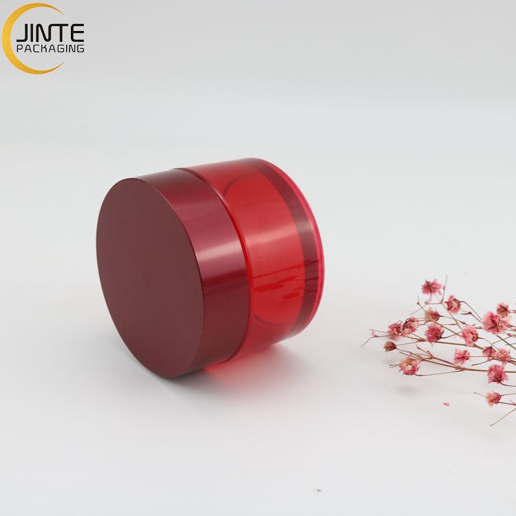 Wholesale New Red Color 3oz 4oz PETG Plastic Cosmetics Container for Luxury Skin care products