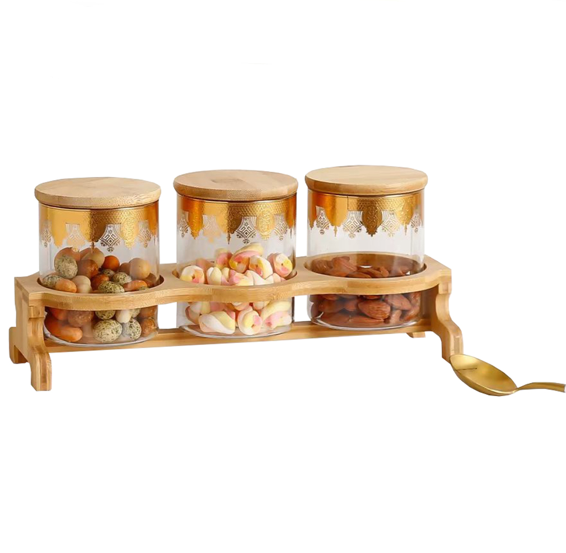 Wholesale Nordic light ceramic sealed jar storage jar food storage bottle wooden lid kitchen box