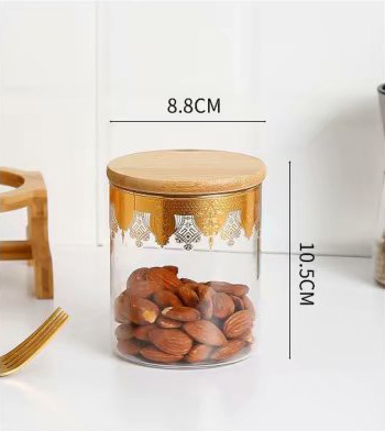 Wholesale Nordic light ceramic sealed jar storage jar food storage bottle wooden lid kitchen box