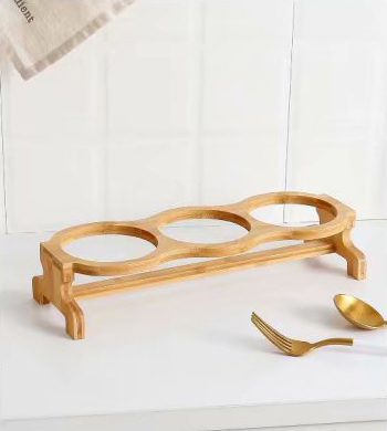 Wholesale Nordic light ceramic sealed jar storage jar food storage bottle wooden lid kitchen box