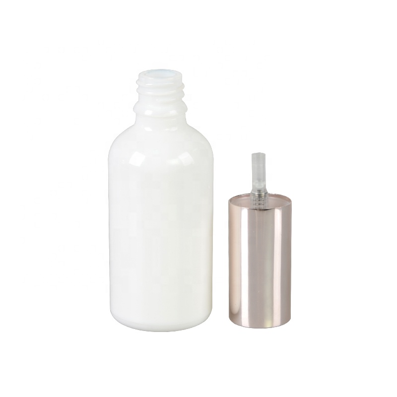 Wholesale Opal White Cosmetic Glass Bottle And Jars