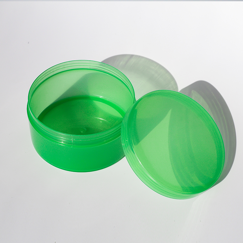 Wholesale PP clear cosmetic cream jar lip scrub container plastic jar with lid