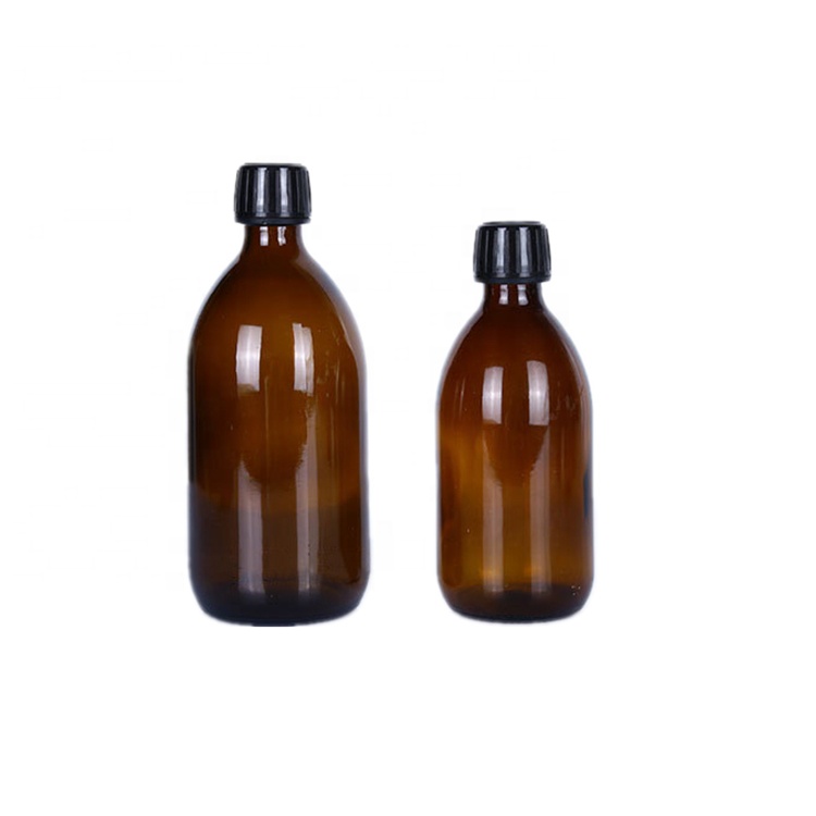 Wholesale Pharmaceutical Medicine Glass Bottle Amber Oral Liquid Bottle Custom Liquid Glass Bottle With Lid