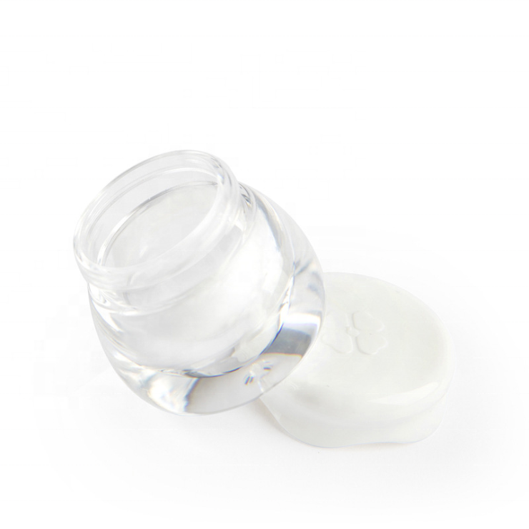 Wholesale Plastic Pink 10g Fruit Shape Cream Jar with Clover Cap