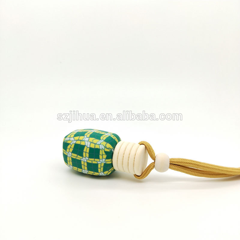 Wholesale Polymer Clay Hanging Rope Glass Perfume bottles